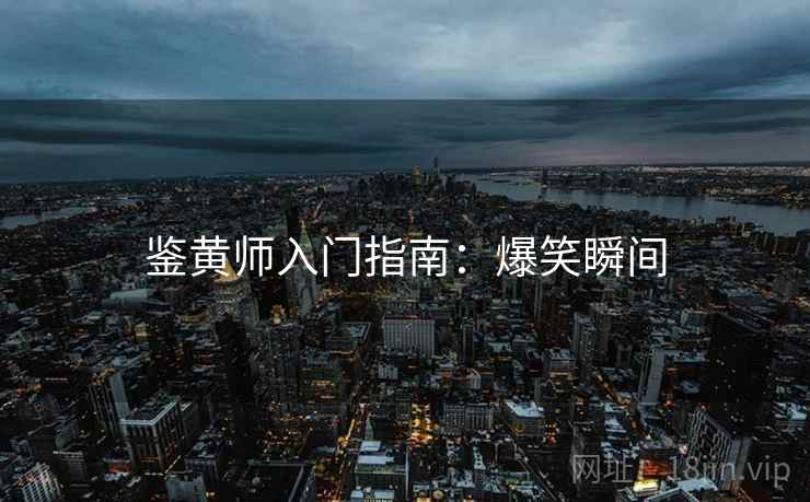 鉴黄师入门指南：爆笑瞬间
