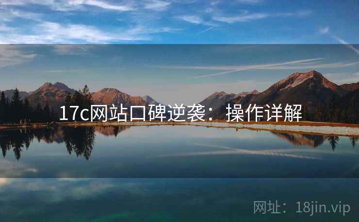 17c网站口碑逆袭：操作详解